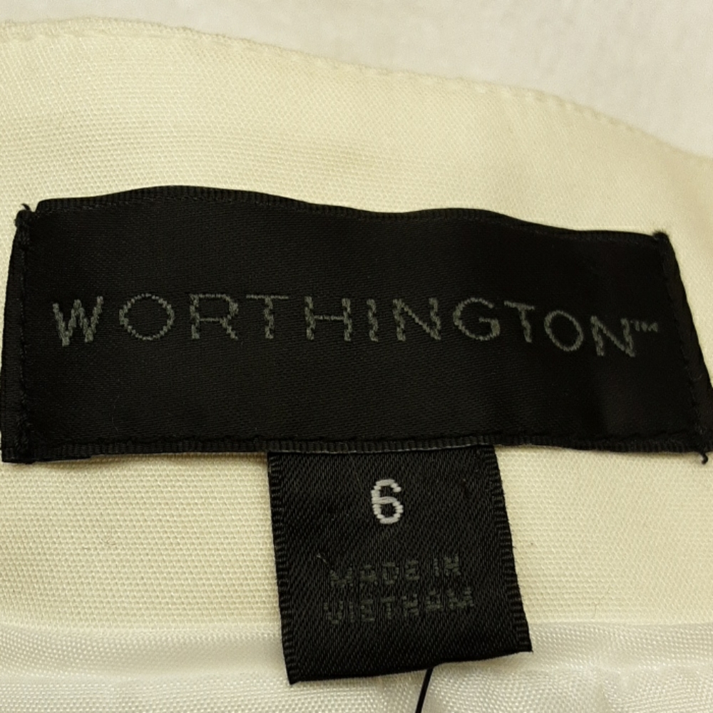 Worthington off white snake womens blazer size 6 - Picture 7 of 9
